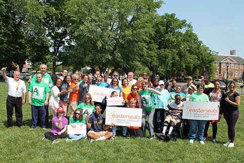 Easterseals Rallies at Leg Hall