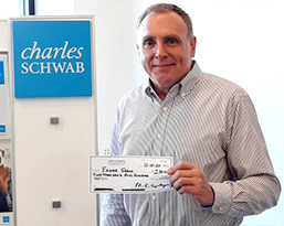 Mark Engberg presents check to Easterseals