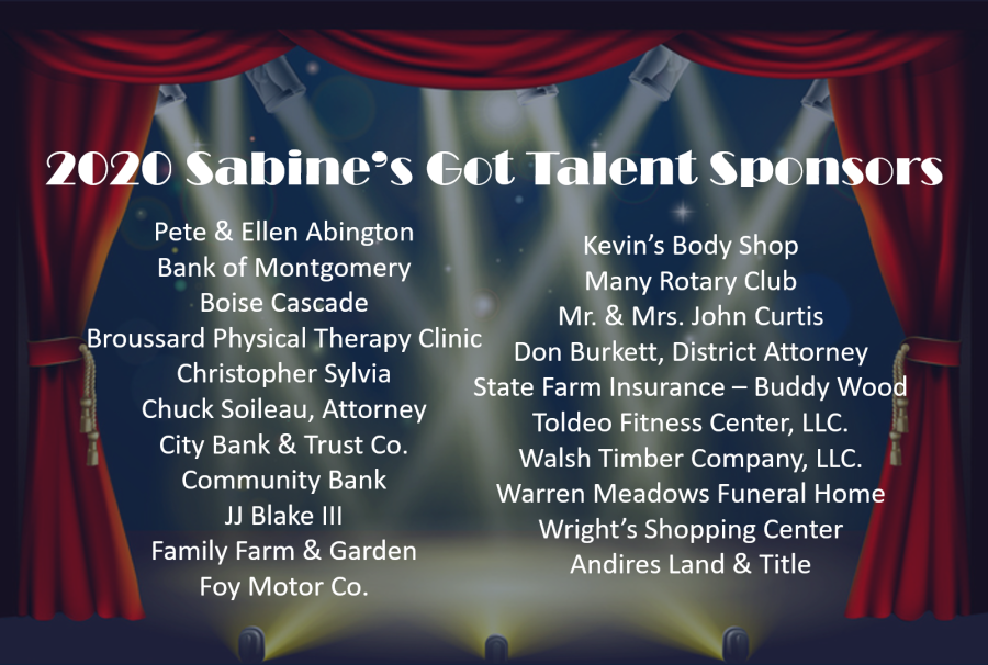2020 Sabine's Got Talent Sponsors