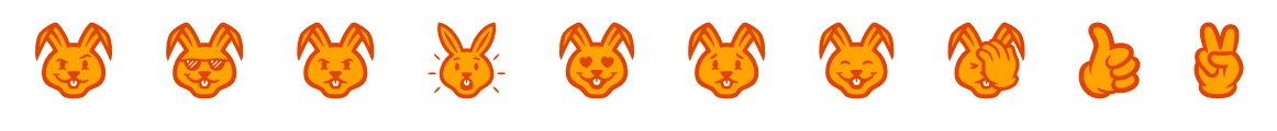 ES Gaming Bunny Emojis