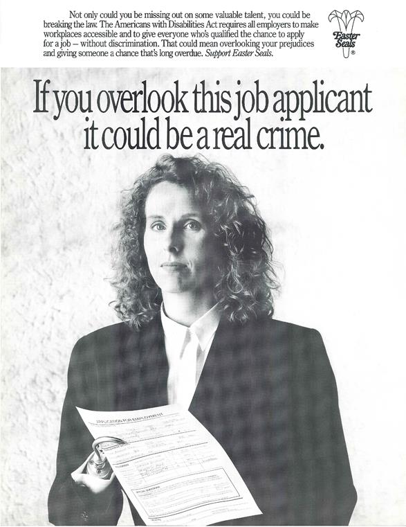 ADA poster on job discrimination