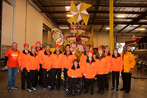 Nine float riders plus Easterseals National CEO Angela Williams and Easterseals Southern California CEO Mark Whitley