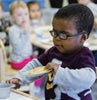 Young child playing