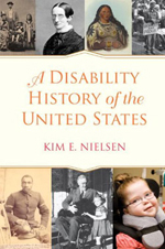 cover of book with old images from 1800s and beyond of disabled people