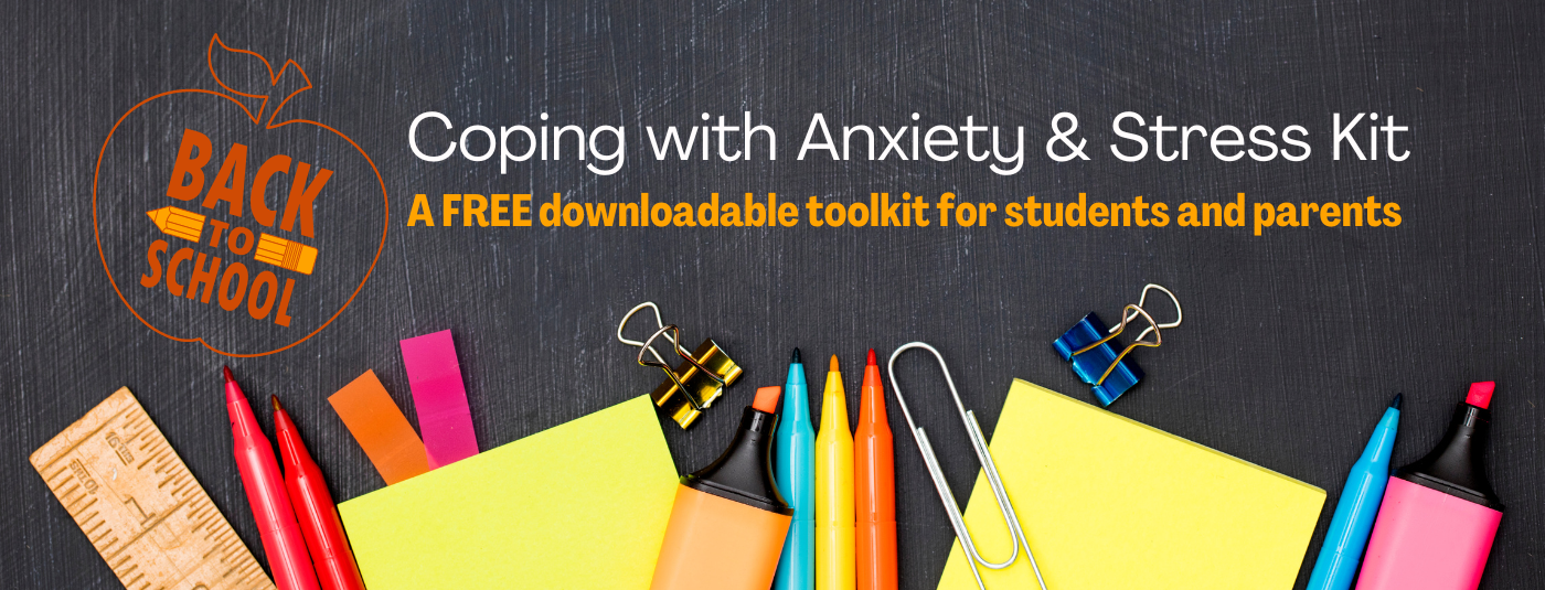 school supplies and back to school coping tips - guide for parents and students to help with anxiety and stress 
