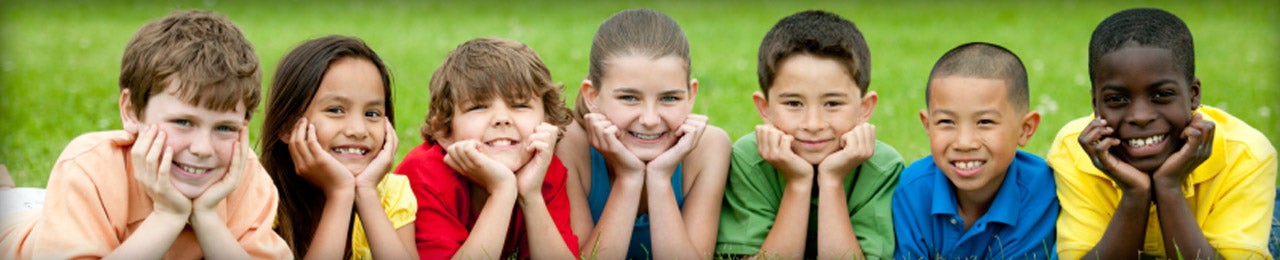 group of kids smiling