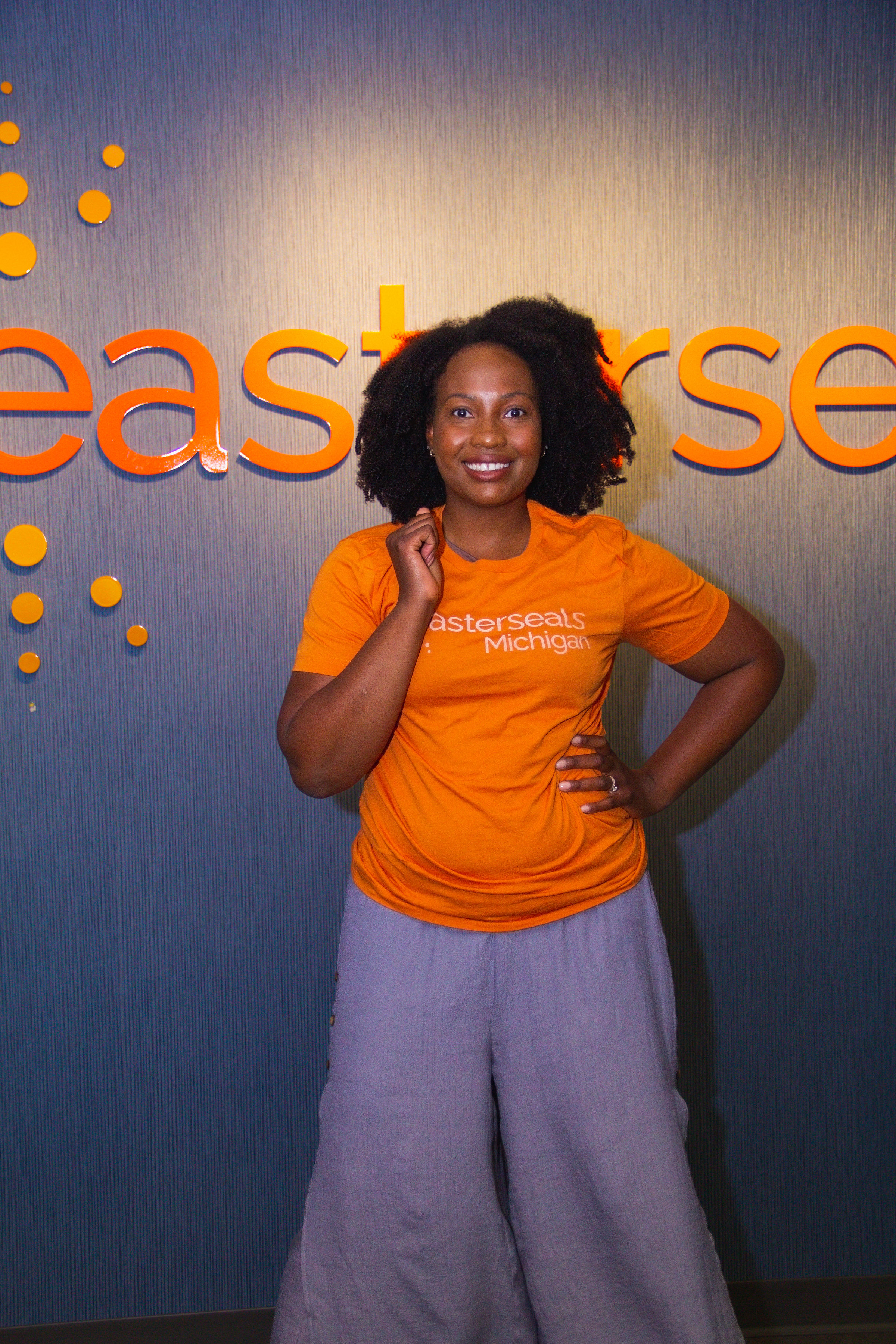 Kiauna with ESM orange shirt