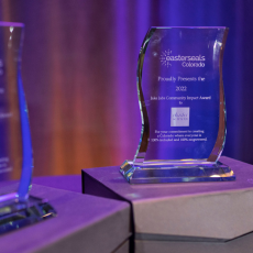 photo of awards at an event