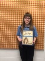 cynda with award