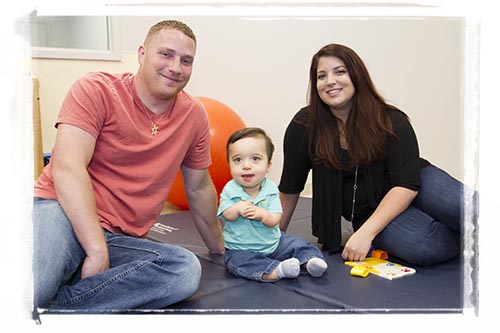 Matt and Kirstin love watching Bryson reach milestones with the help of Easter Seals children’s therapy services.