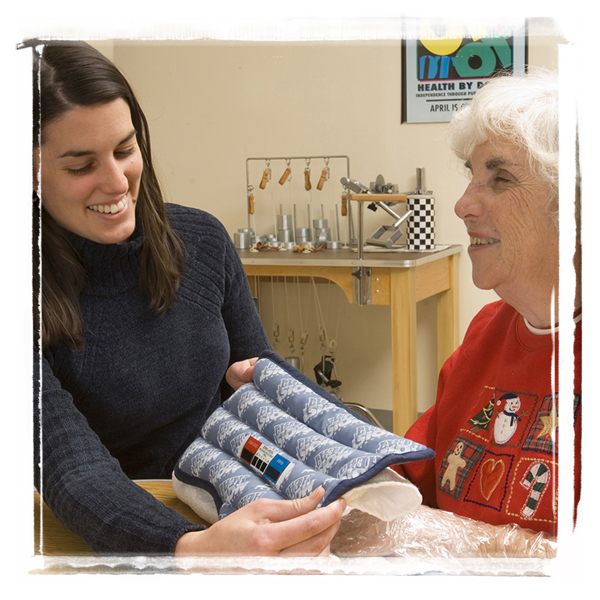 Easter Seals licensed occupational therapists promote independence in self-care, work and productive activities and play or leisure skills.
