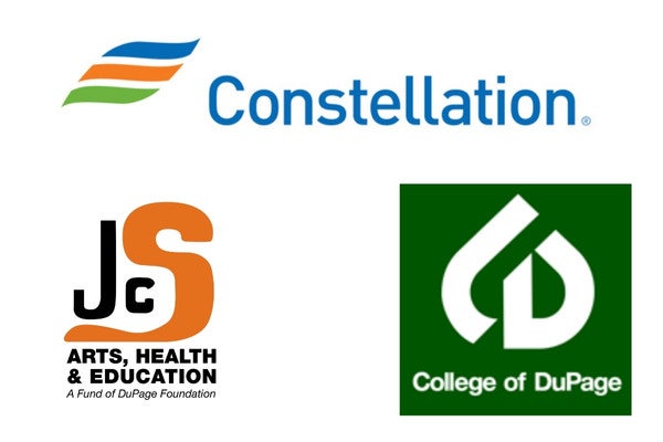 Image of Photo Exhibit Sponsors Constellation, JCS Arts, Education & Health and College of DuPage