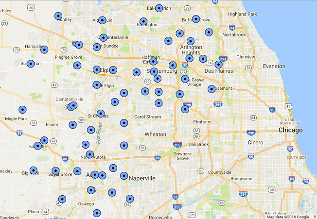 Map of Nutrition Grant Eligibility