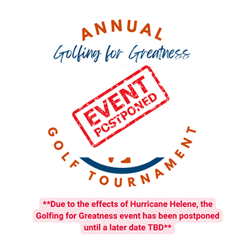 Due to Hurricane Helene, the Golfing for Greatness event has been postpooned.