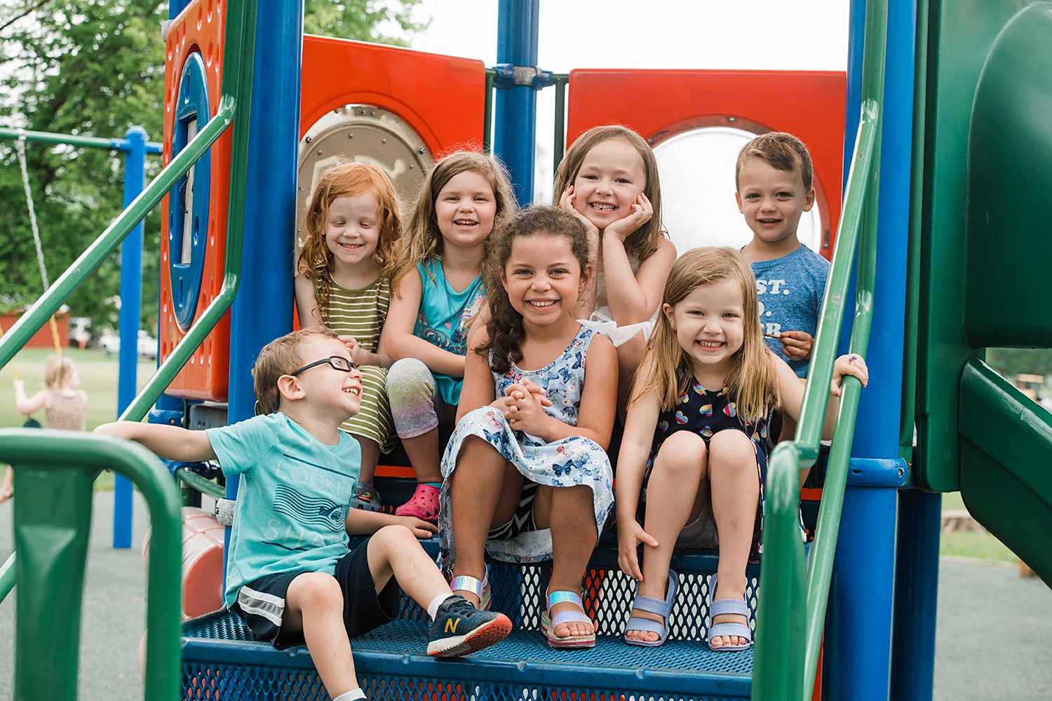 Child Development Center Kids Playing on Playground