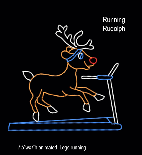 Running Rudolph display
