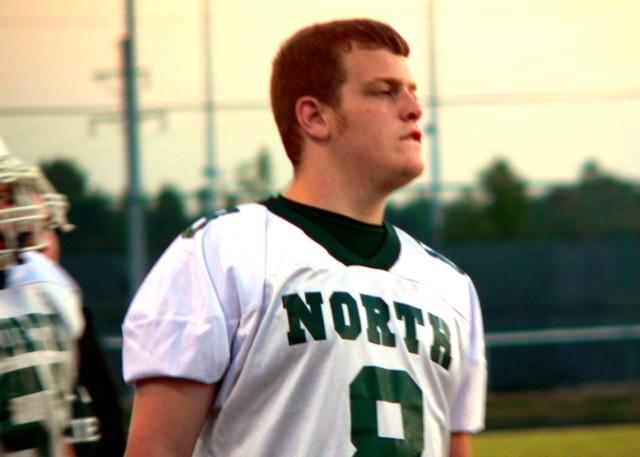 Ben G in football uniform