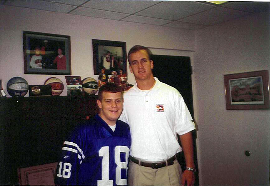 Ben G with Peyton Manning