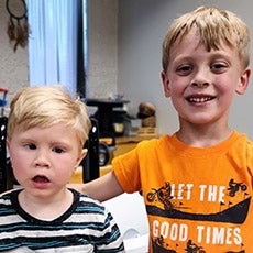 Everett and Jacob closeup photo