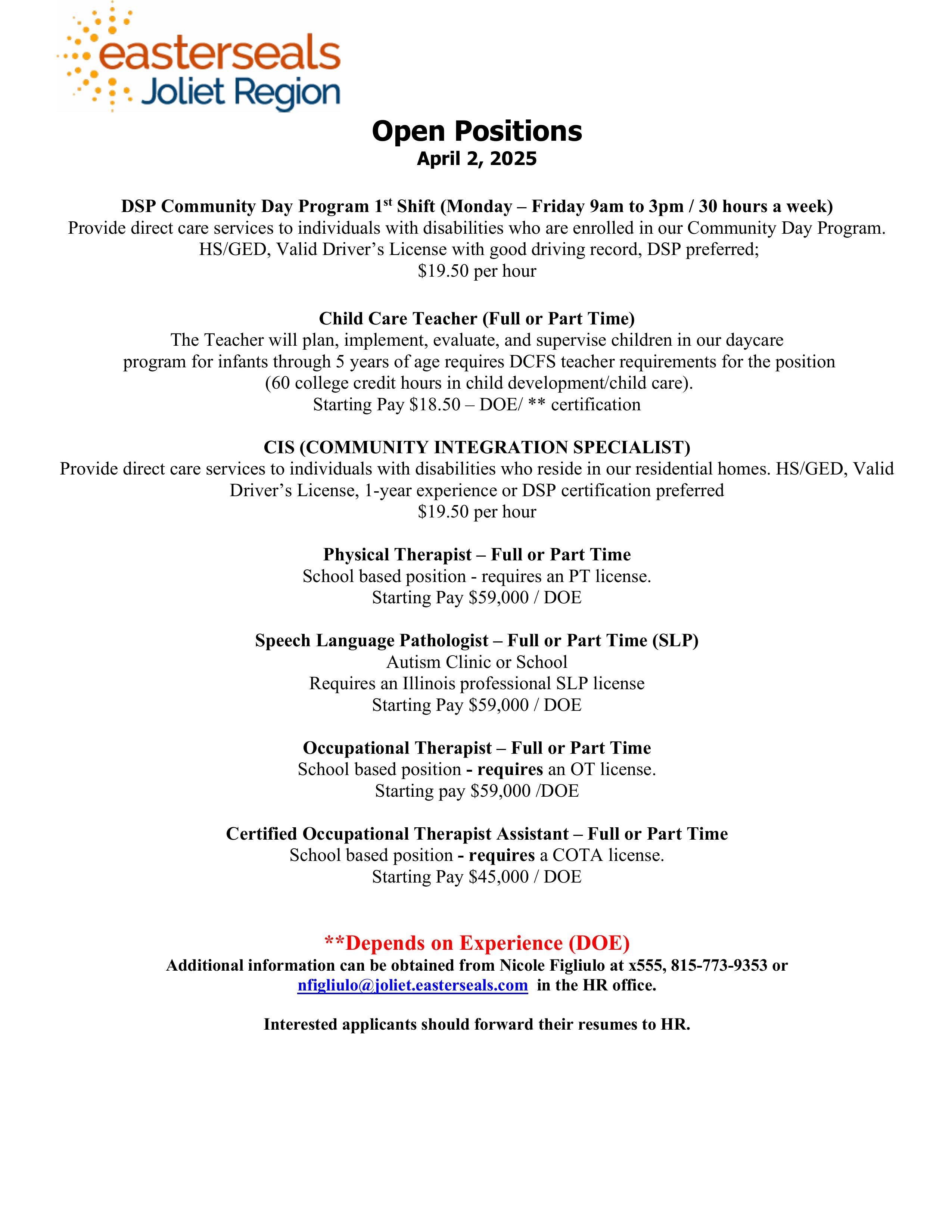 4-2-25 Job Listing Real