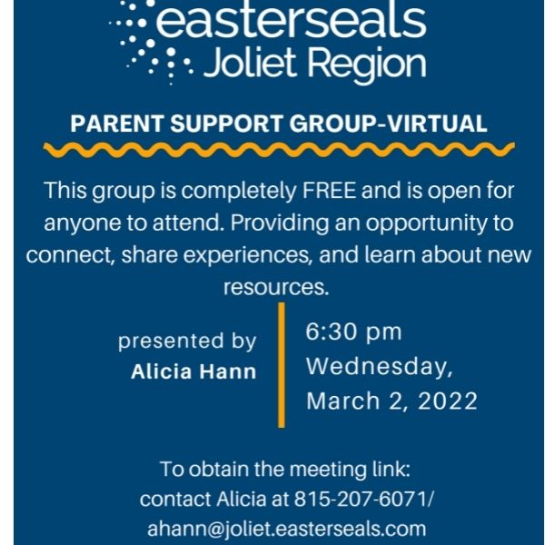 Monthly reminder for parent support group 