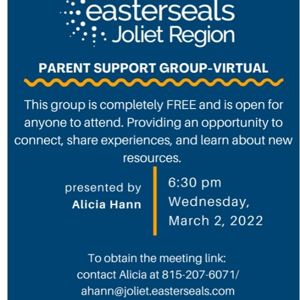 Monthly reminder for parent support group 