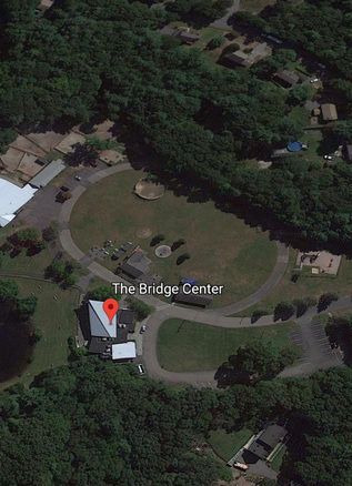 bridge center aerial view