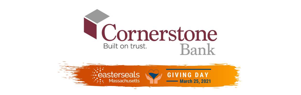 Cornerstone Bank 'Built on Trust' logo proud sponsor of Giving Day LEARN March 25th, 2021