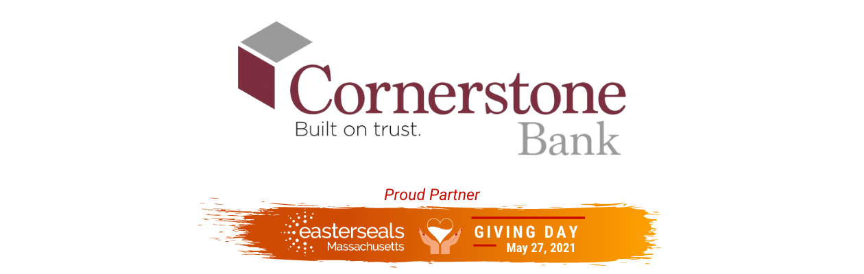 Cornerstone Bank 'Built on Trust' logo proud sponsor of Giving Day LEARN March 25th, 2021