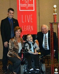 DJ Cibor, Fifth Grader Receives Easter Seals Pioneer Award