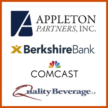 appleton partners inc, berkshire bank, comcast, and Quality Beverage logos