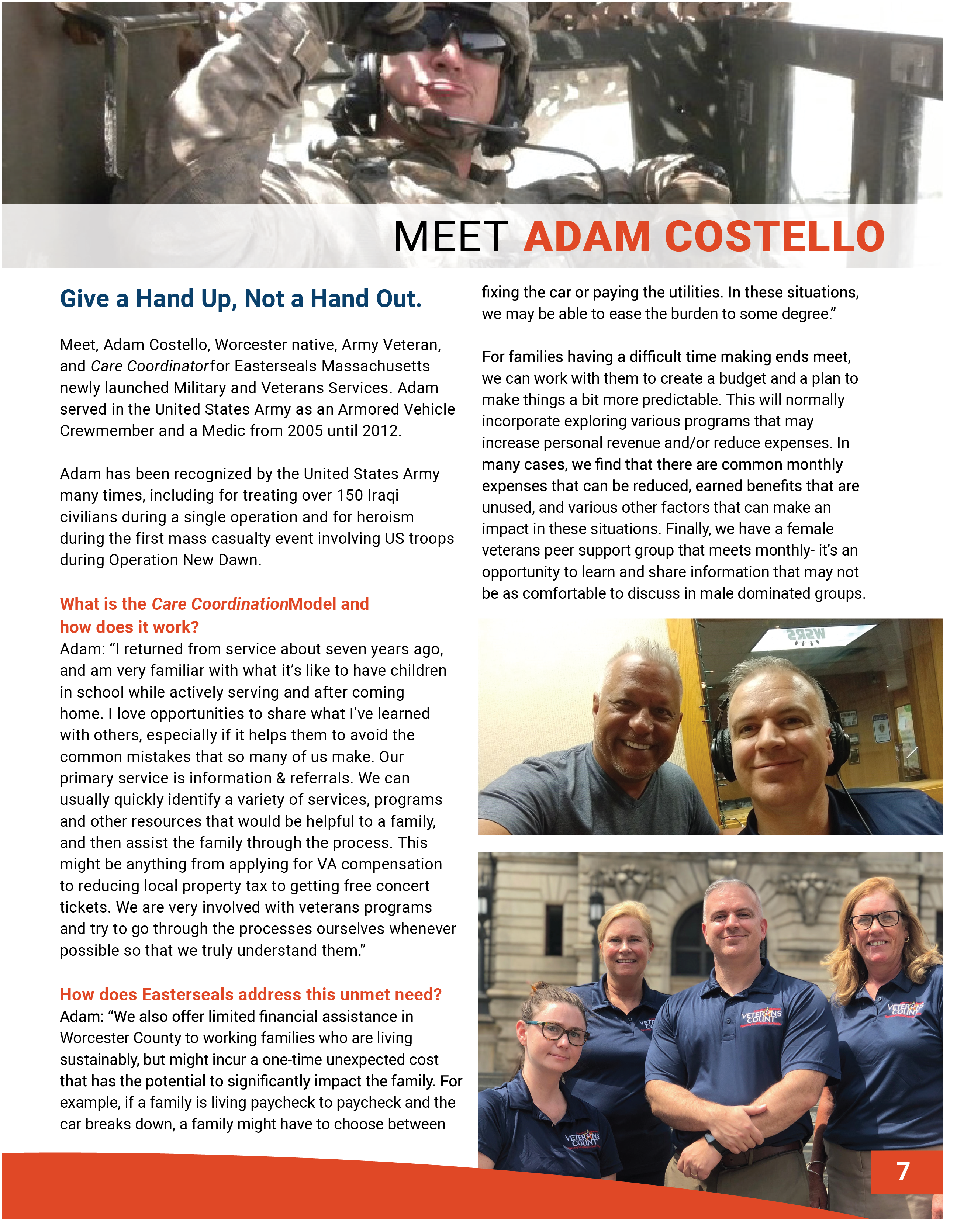 Adam Costello's story from the 2018 annual report