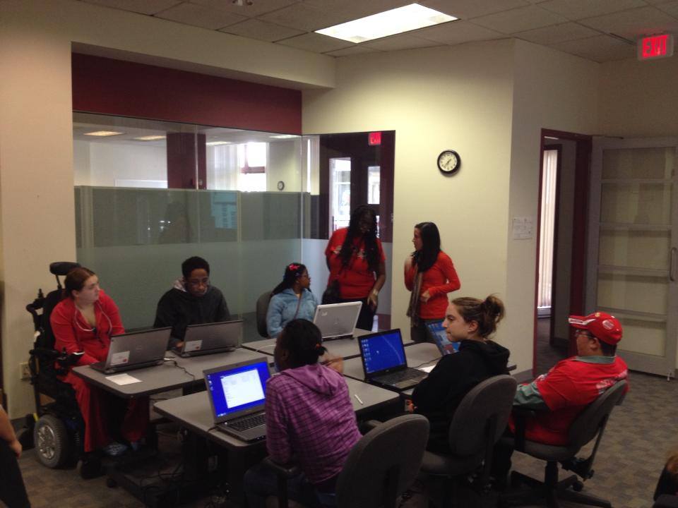 kids sitting in youth leadership network classroom