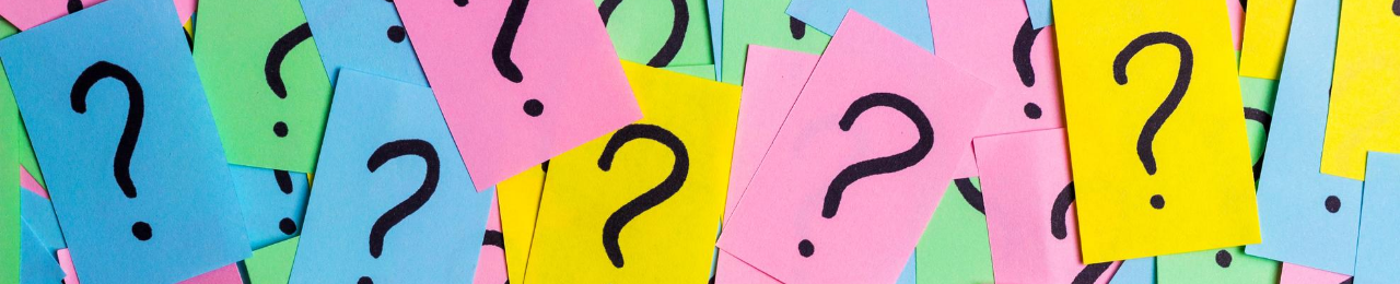 Question Marks banner