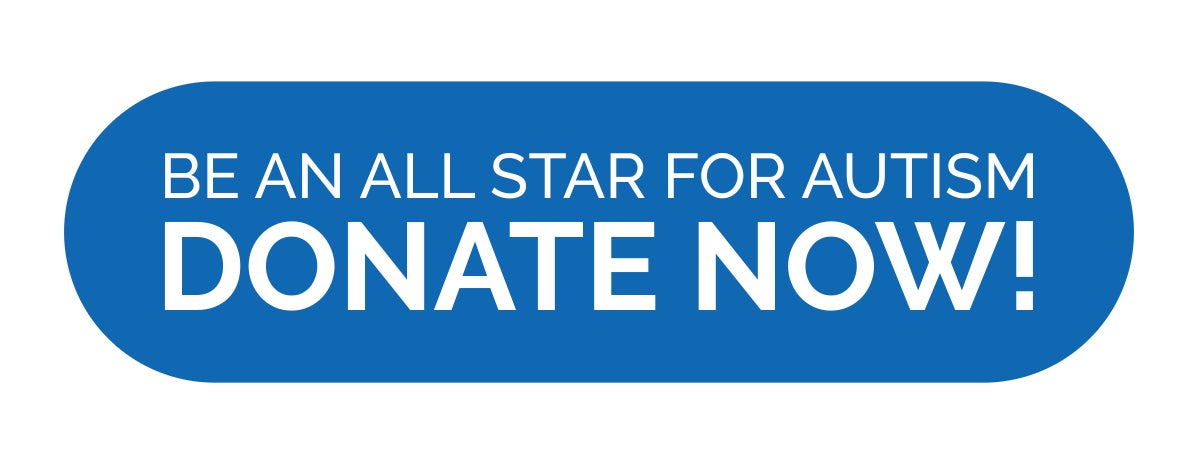 Be an All Star for Autism - Donate Now Button