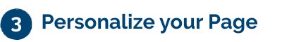 Personalize your Page