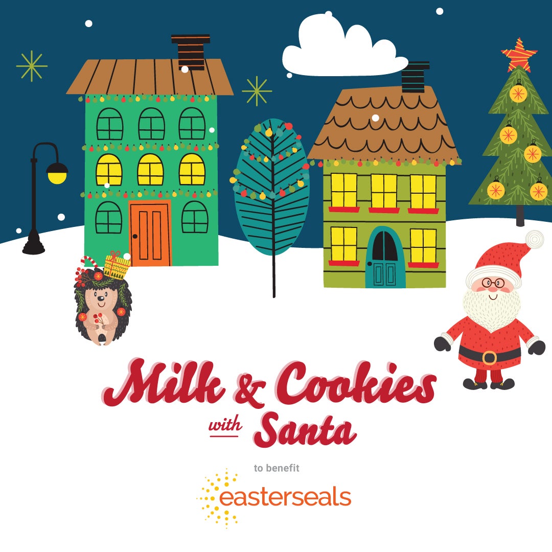 Icon image with Santa Claus and hedgehog 