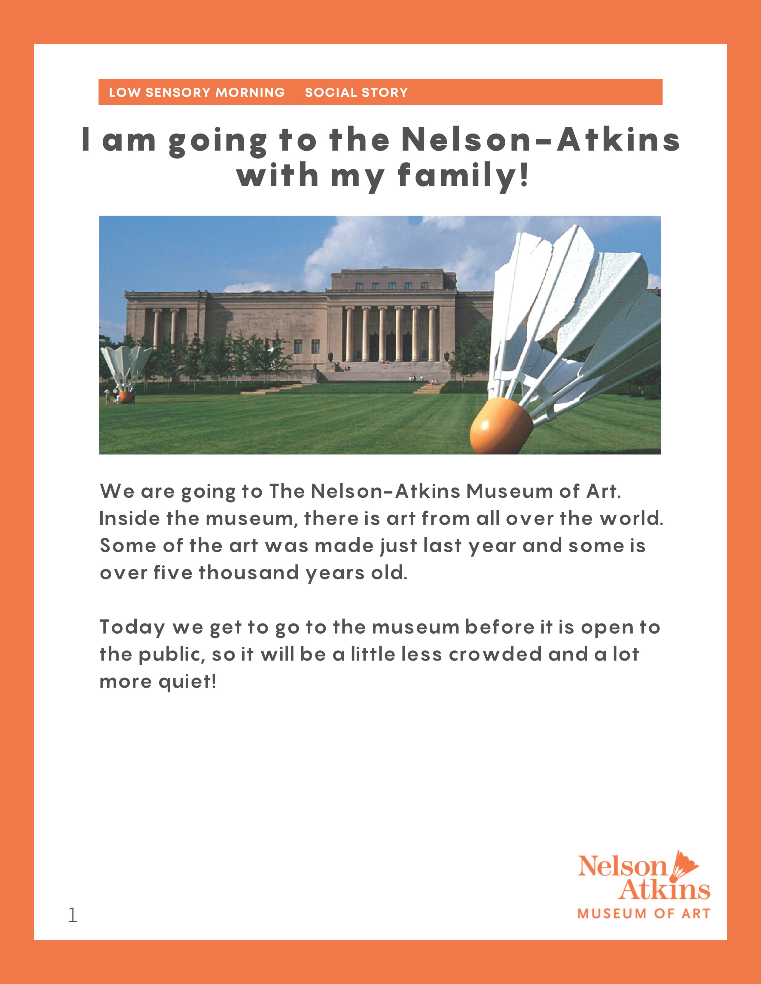 Nelson-Atkins Social Story