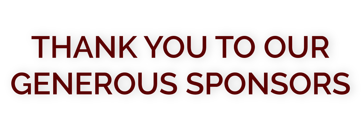 Thank You to our Generous Sponsors