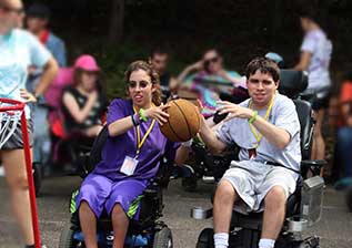 Playing Basketball