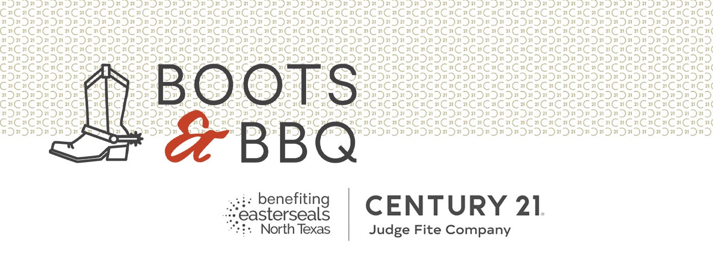 banner with invitation to boots and bbq event
