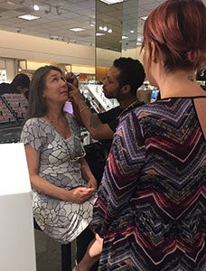 Easterseals client with Nordstrom stylist
