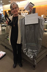 Easterseals client with new interview outfit