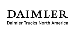 Daimler Trucking Logo - Large, black text reads "Daimler Trucks North America"