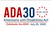 logo commemorating 30th anniversary of Americans with Disabilities Act