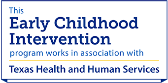 Badge showing nonprofit is a subrecipient of HHSC for ECI services