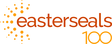 100 in Easterseals logo