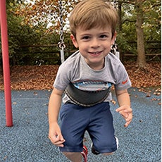 boy on a swing