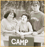 Jessica and her family at Camp Sunnyside