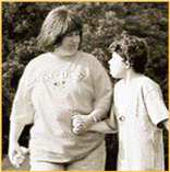 Jessica and her mother at Camp Sunnyside